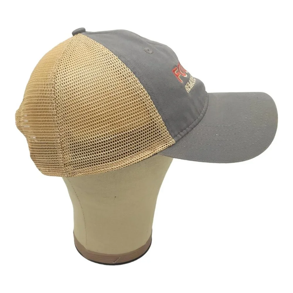Fooshee Remodeling Repair Mesh Snapback Cap Trucker Baseball Hat Outdoor Gray - Picture 9 of 12